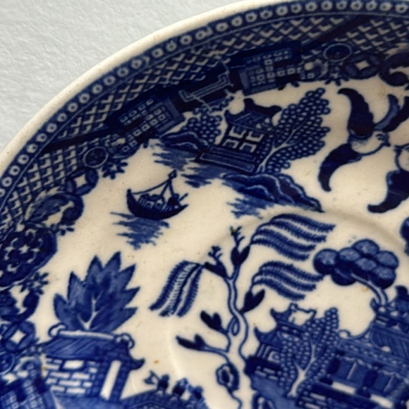 Vintage Japan Blue Willow Plate - Collector Collection Classic Antique - Picture 6 of 11
